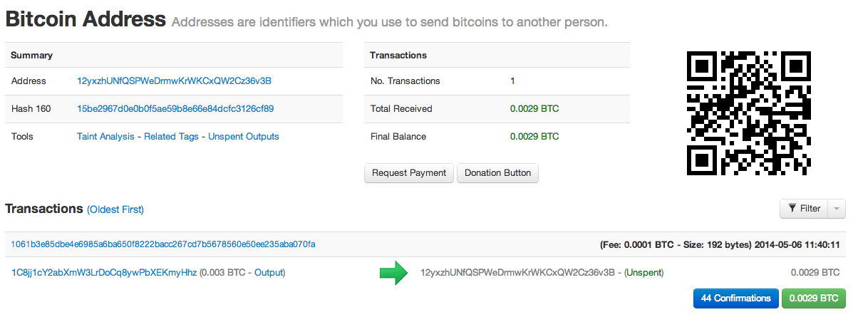 Bitcoin transaction confirmations