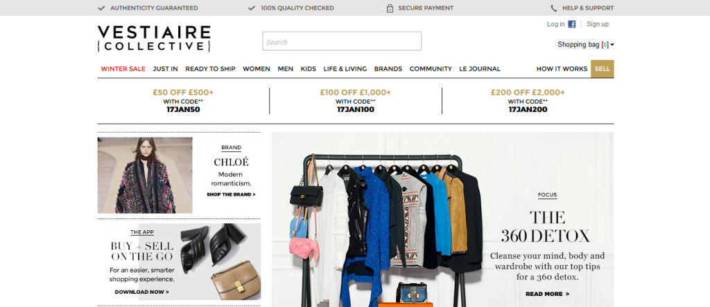 Sell your luxury brands on Vestiaire collective