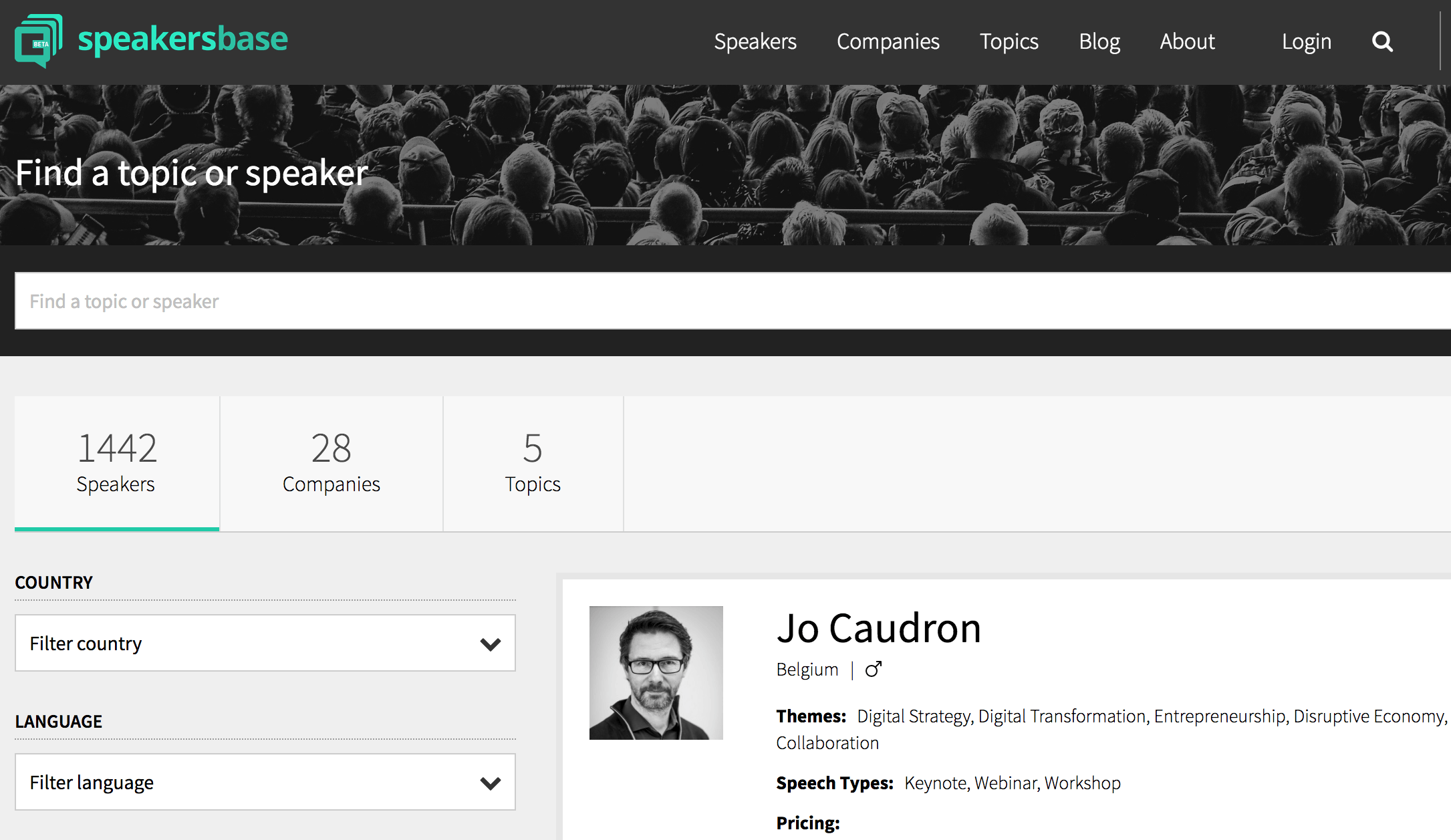 Speakerbase merges with Irish startup Speakific to expand its public speaker promotion and booking services internationally