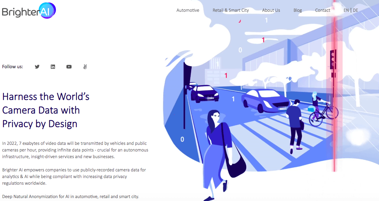 Berlin-based Brighter AI secures several million euros in funding to enable anonymised data processing in the cloud