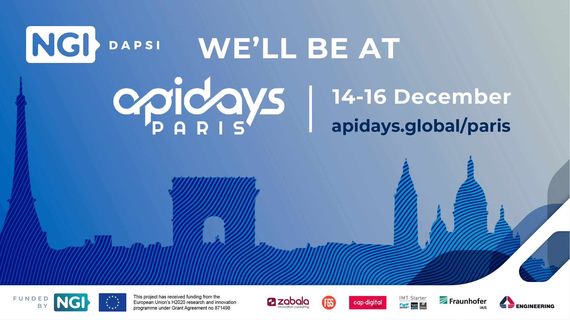 Apidays community to celebrate the conclusion of the DAPSI Accelerator in Paris on 14 December