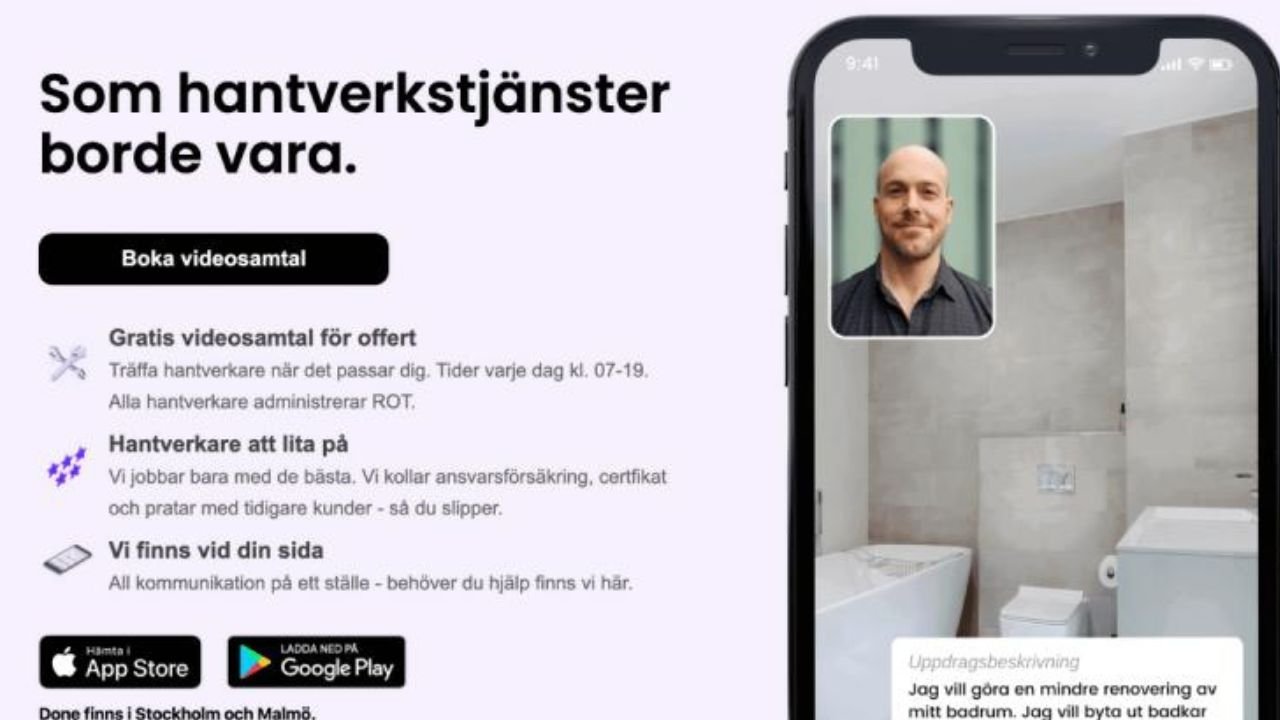Sweden's Done says job done on €630k for its vetted home repair job marketplace