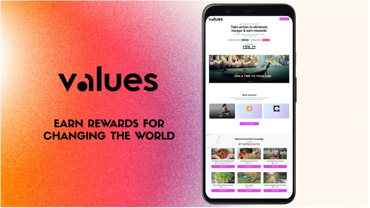 ValuesCo closes on $2.7 million to use tokens for the greater good