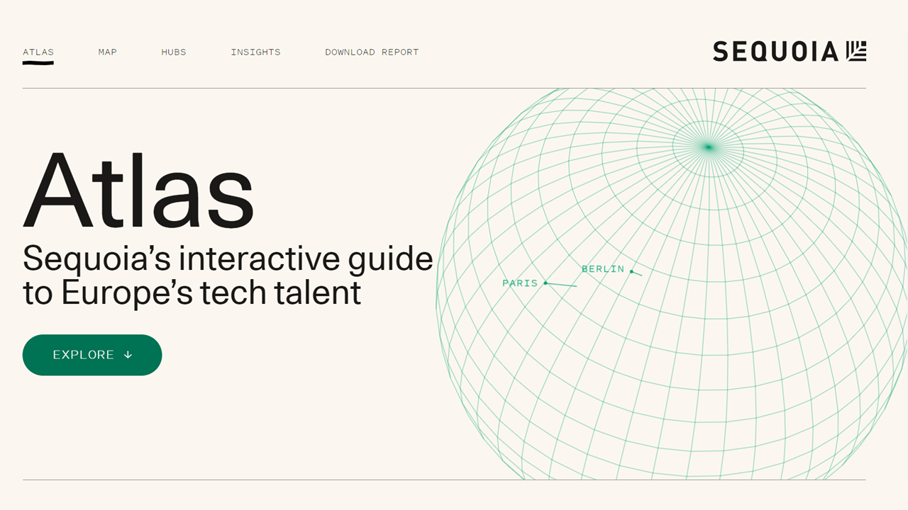 Sequoia Atlas - empowering founders by revolutionising talent recruitment in Europe's tech industry
