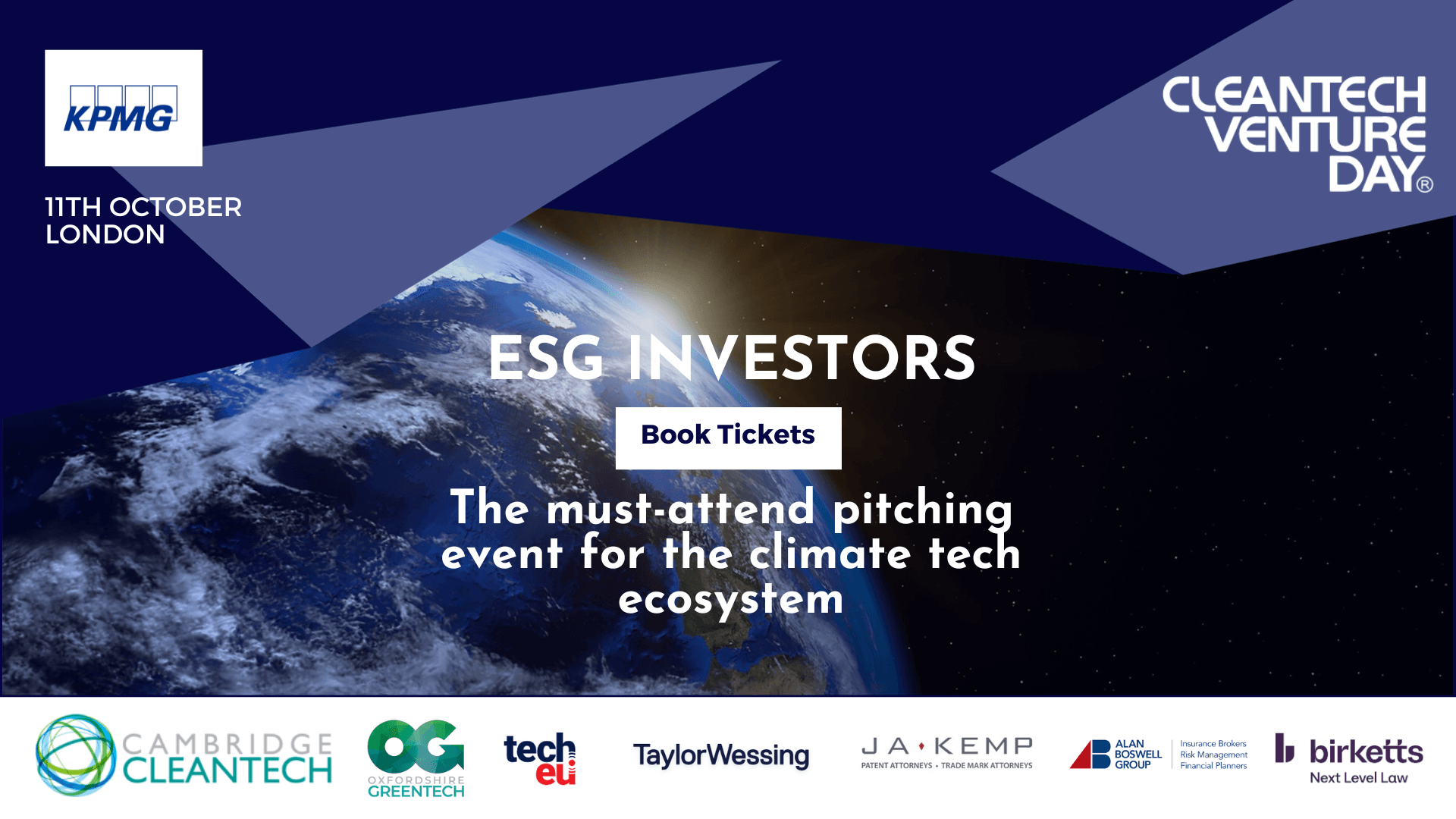 Join climatetech changemakers as they pitch for green deals