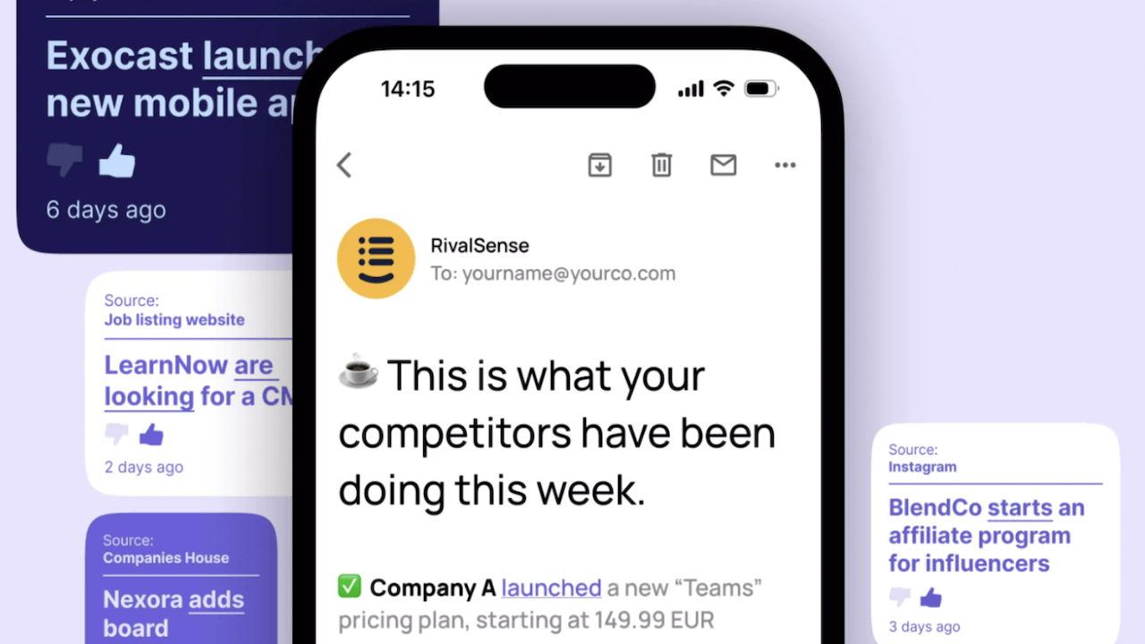 Competitor tracker Rivalsense secures new funding