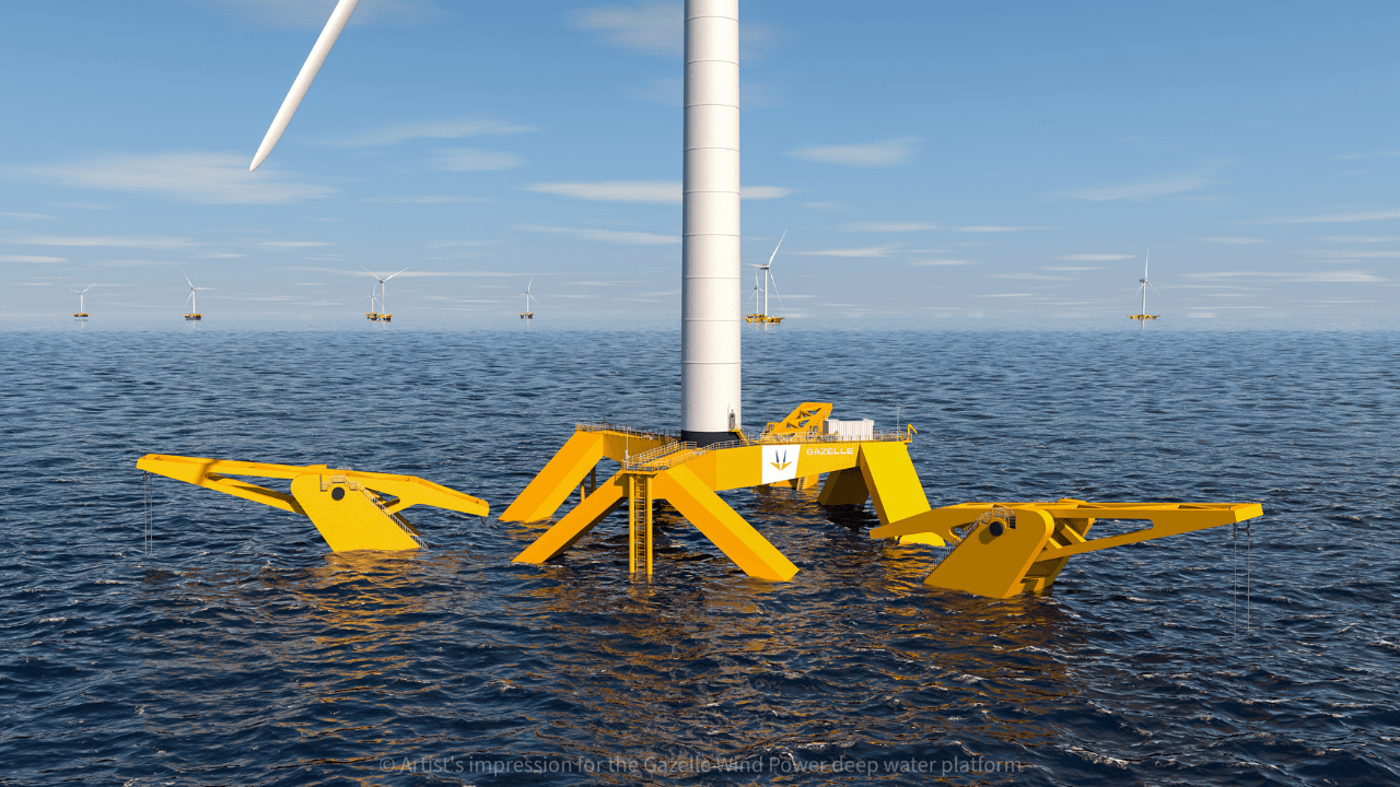 Gazelle Wind Power raises €11.4M for self-stabilising offshore wind platform