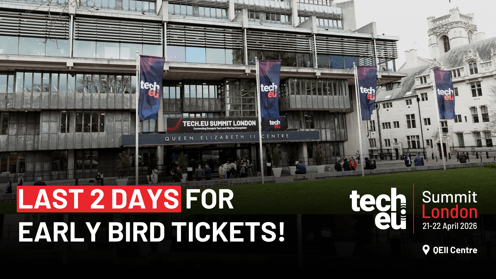 Two days left to secure your ticket for the Tech.eu Summit London 2026 before prices increase