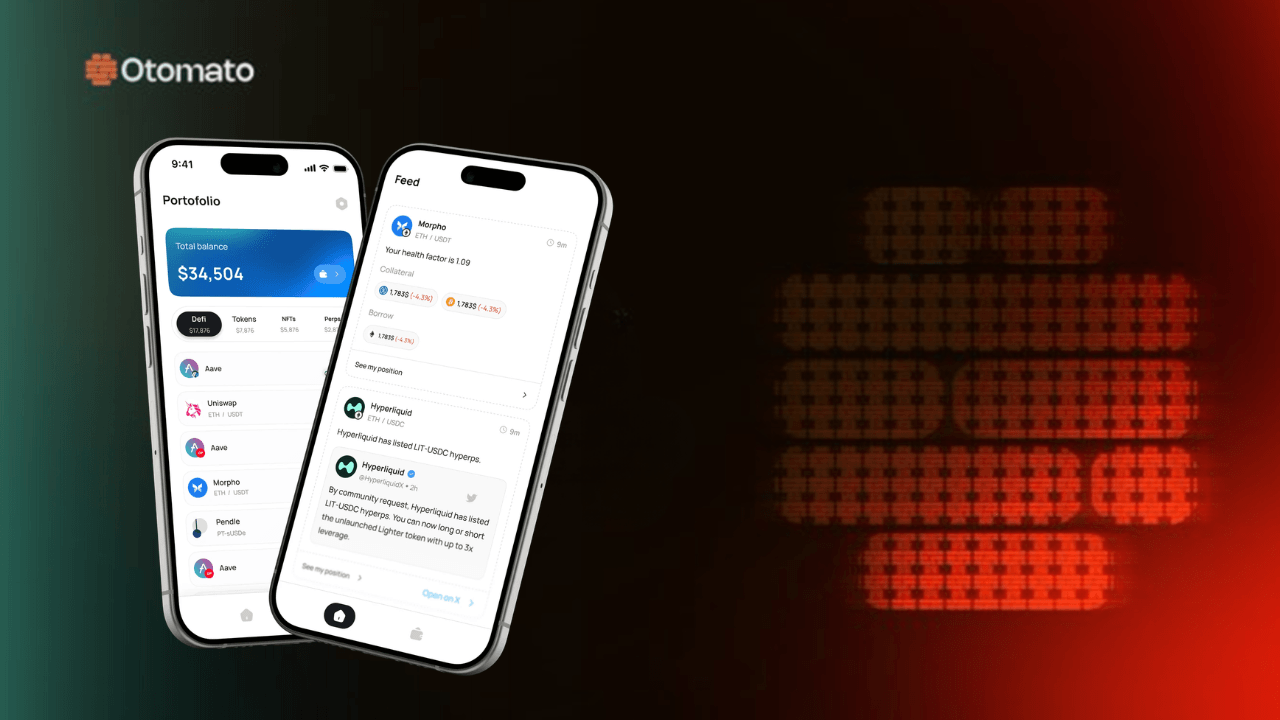 Otomato raccoglie 2 milioni di dollari per l'intelligenza DeFi in tempo reale